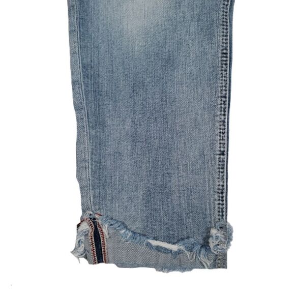Silver Kenni Distressed Ankle/Cropped Jeans. Tapered. High-waisted. Size 18 - Picture 3 of 14